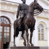 Конный памятник маршалу К.К.Рокоссовскому. г.Черкизово (Московская область)